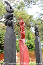 Sculpted pillars